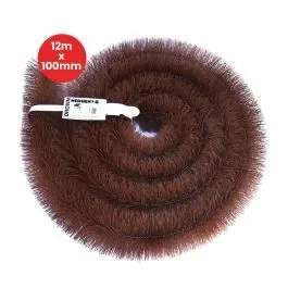 Hedgehog Gutter Brush Leaf Guard Brown – 12m x 100mm Brown