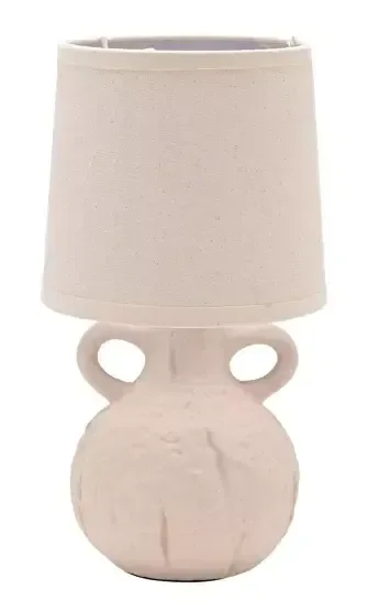 Hestia Natural Handle Vase Lamp – 28cm