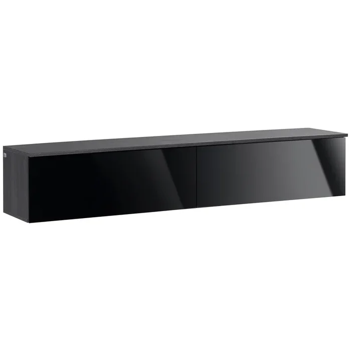 High Gloss Floating TV Stand for 70-inch Screens – Wall-Mounted Entertainment Unit with Storage – Modern Media Console for Living Room Spaces