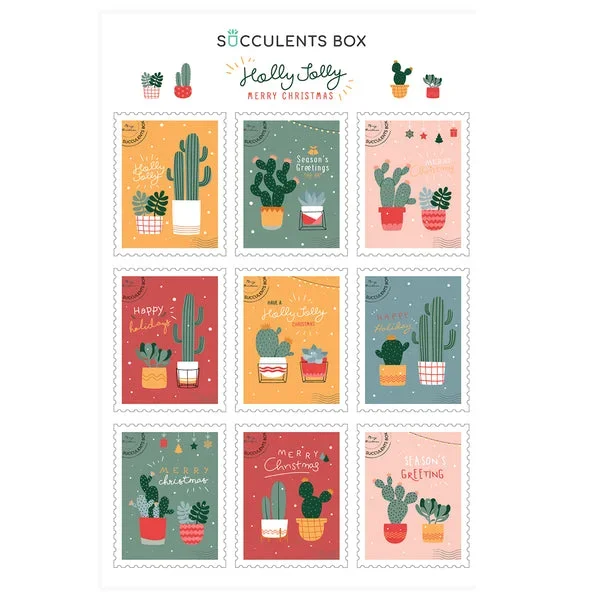 Holly Jolly Christmas Stickers