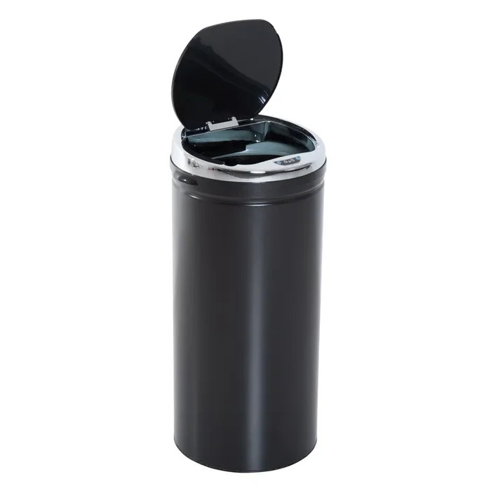 HOMCOM 42L Stainless Steel Sensor Trash Can with Bucket-Black