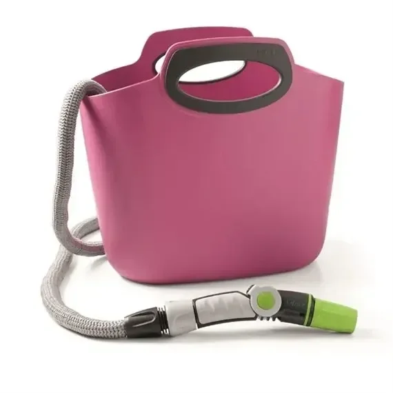 Hozelock Aquapop 30M Fuxia Extendable Irrigation Hose For Garden (100-010-425)