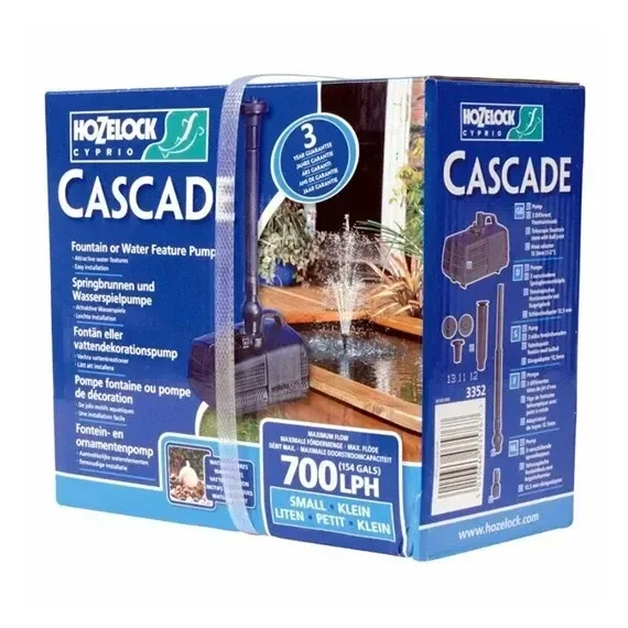 Hozelock Cascade Water Fountain and Waterful Pump – 700lph (3352 B0000)