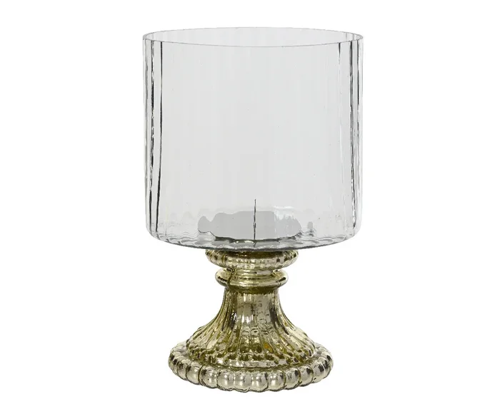 Hurricane Glass Antique Style Tealight Holder