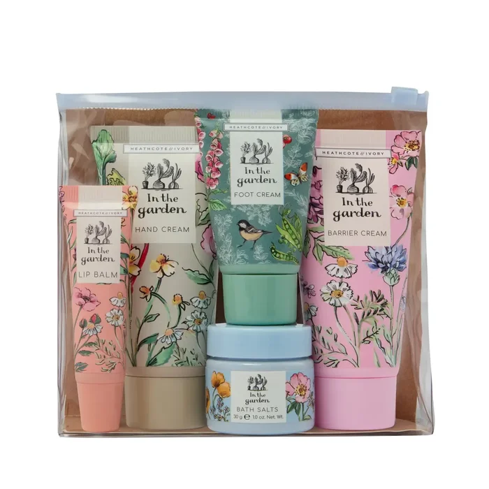 In The Garden Top To Toe Kit (Hand Cream 50ml, Barrier Cream 50ml, Foot Cream 30ml, Bath Salts 30g, Lip Balm 10ml)