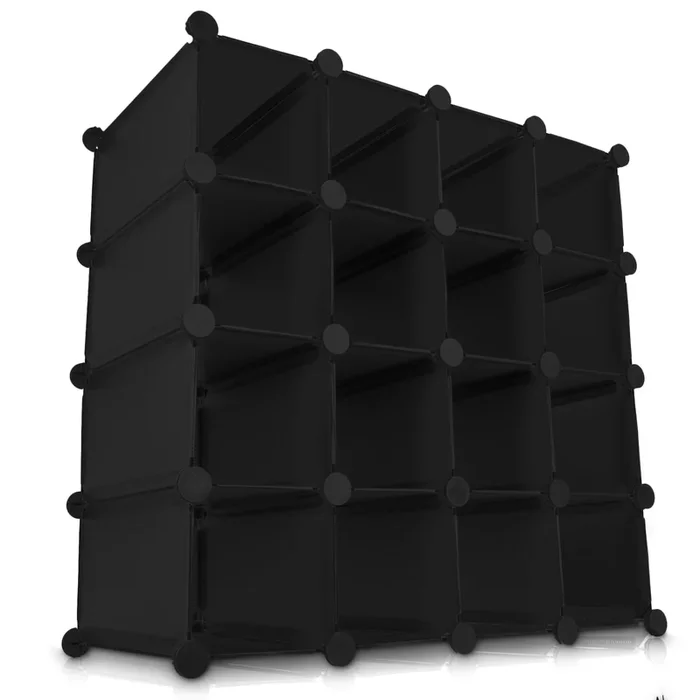 Interlocking Storage Cubes – Black