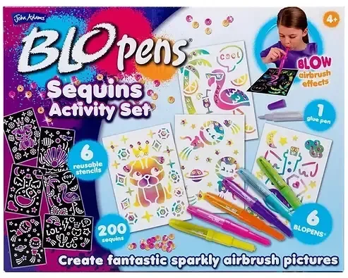 John Adams/ Bio Pens: Sequins Activity Set