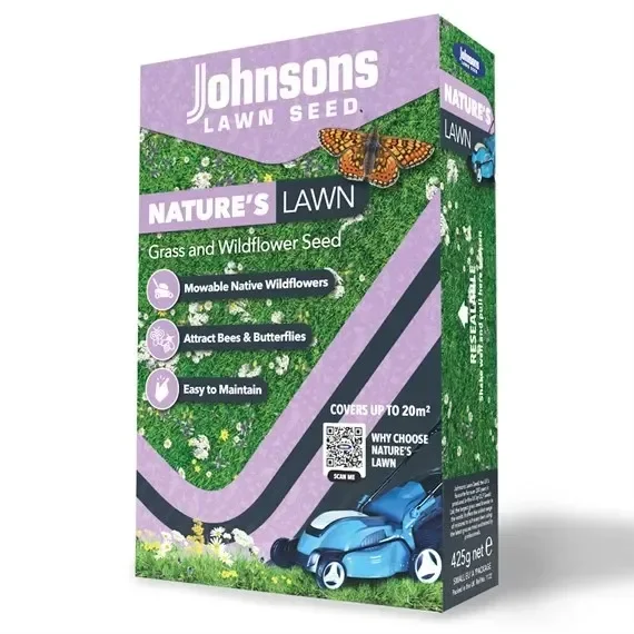Johnsons Nature’s Grass Lawn Seed with Wildflowers 400g (JNAT400)