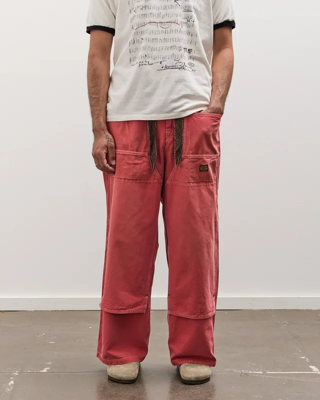 Kapital Canvas W-Knee EASY Baggy Pants Unisex, CALIFORNIA R