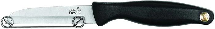 Kitchen Devils Lifestyle Peeler/Parer Knife, Black