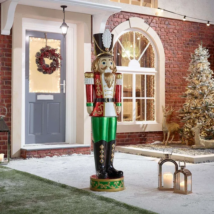 Klaus the Giant 5.5ft Nutcracker with LED Lights – 168cm