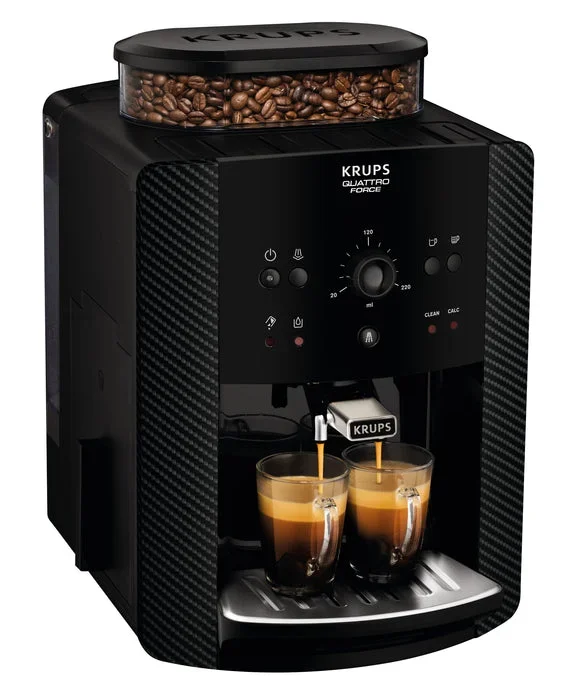 Krups Arabica Bean To Cup Coffee Machine, EA811K40 – Black, Carbon