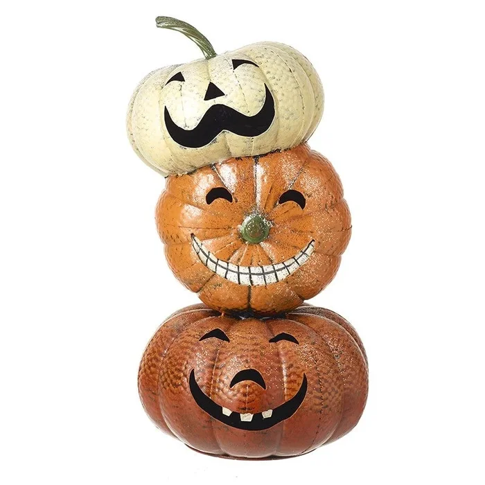 Large Metal Pumpkin Stack – 65cm