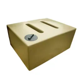 Layflat 1050L Rectangular Baffled Water Butt in Sandstone