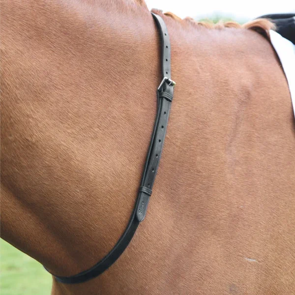 Leather Neck Strap Black 60″