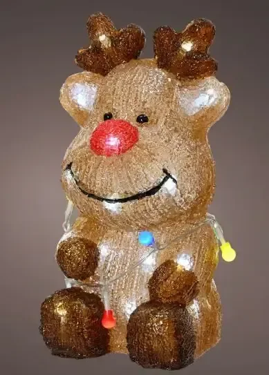 LED Reindeer Acrylic Steady Battery Operated Outdoor Decoration