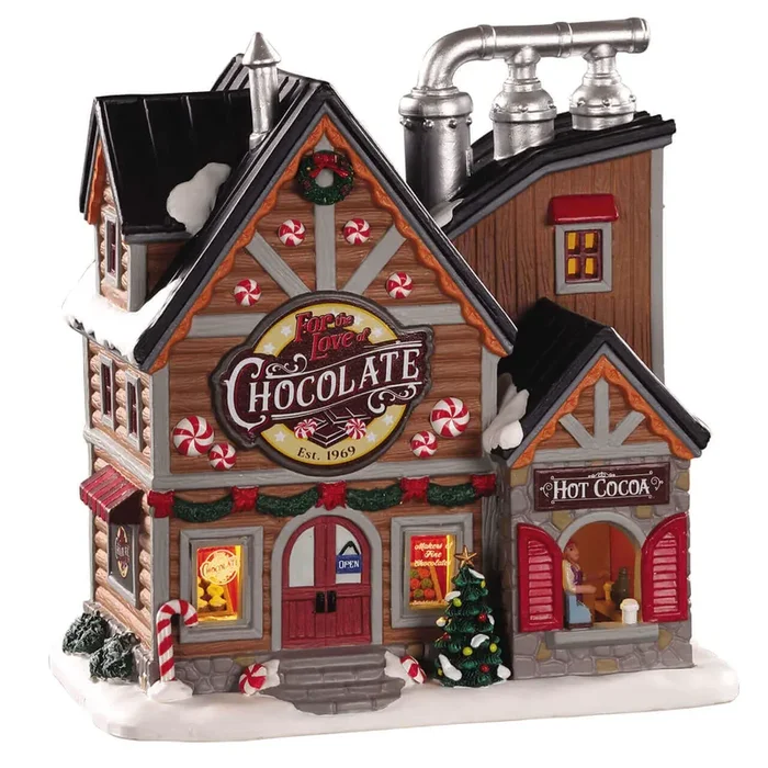 Lemax – For The Love Of Chocolate Shop Light Up Christmas Village