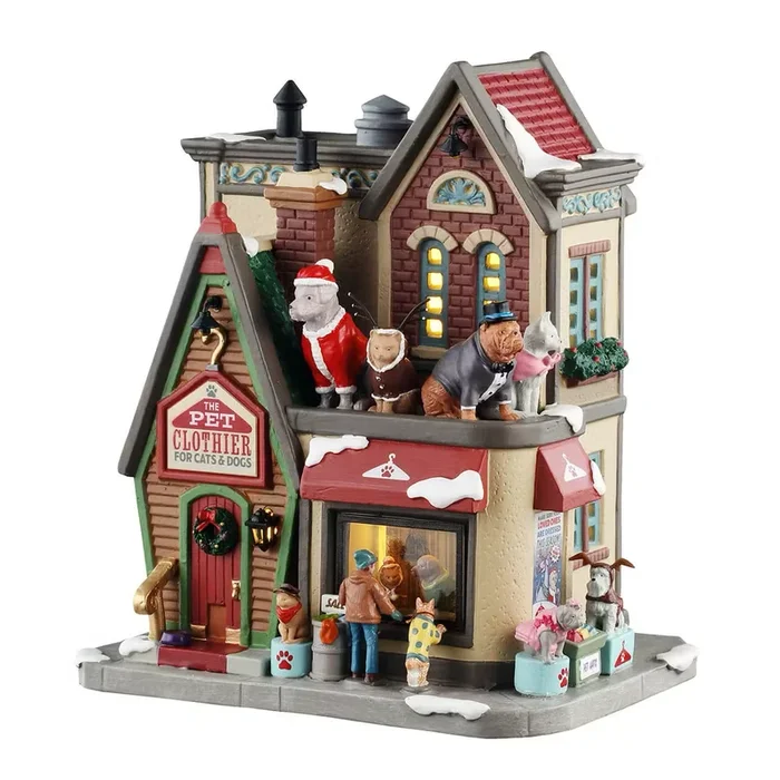 Lemax – The Pet Clothier – Dog Clothes Village Shop