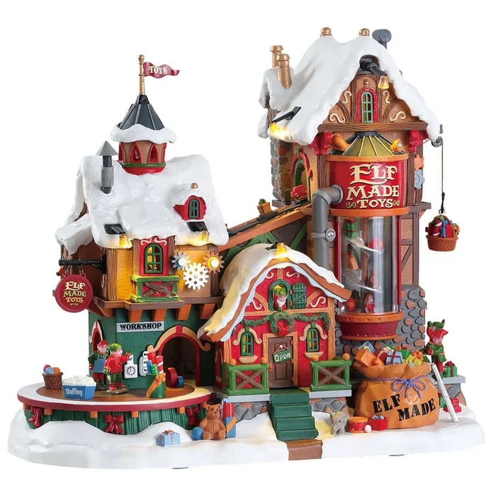 Lemax Elf Made Toy Factory – with Lights, Sound & Motion