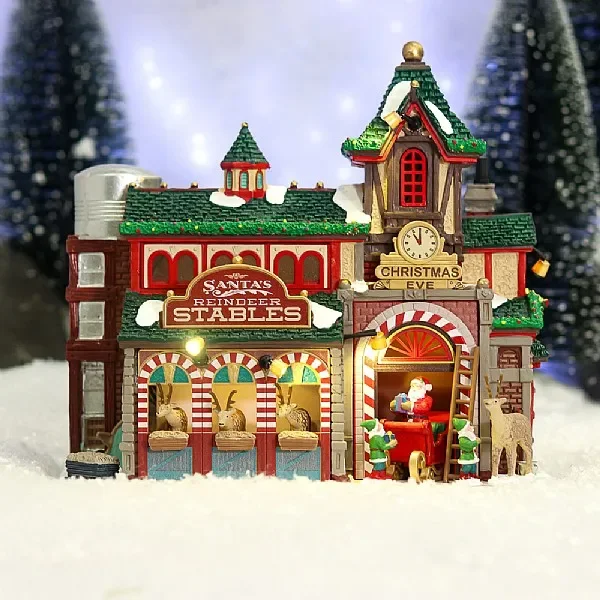 Lemax Santa’s Reindeer Stables (4.5V)