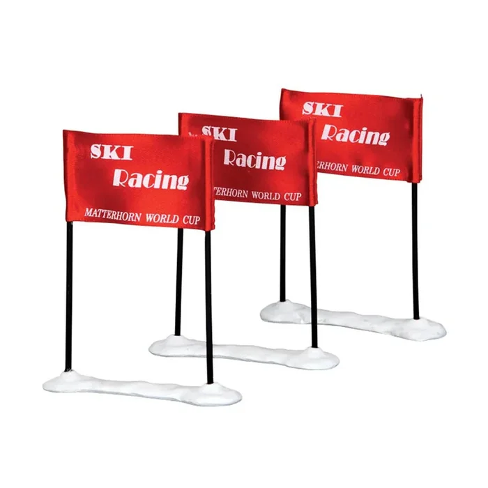 Lemax Ski Racing Flags – Set Of 3