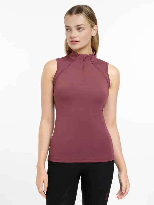 LeMieux Maria Mesh Sleeveless Baselayer Rosewood