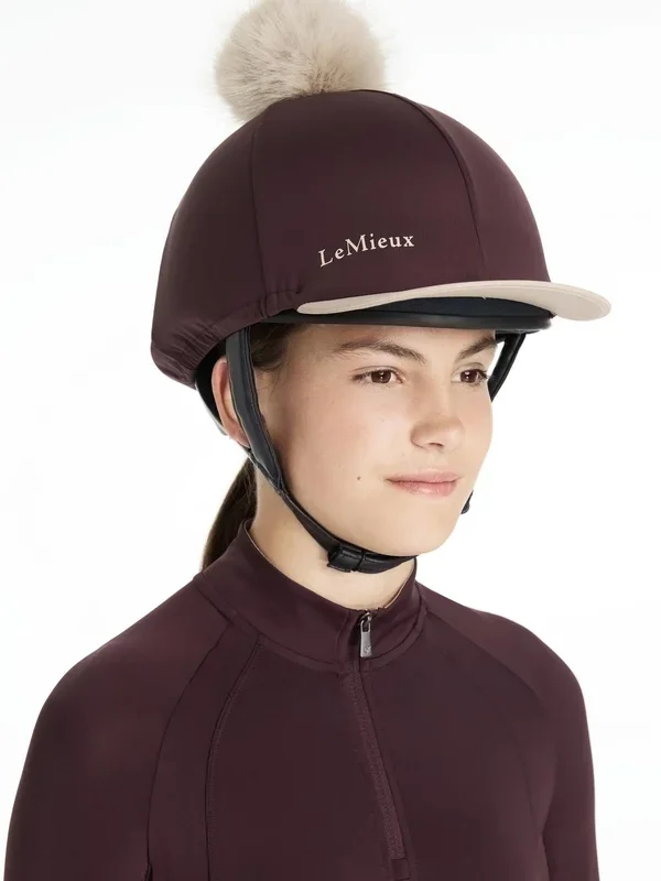 LeMieux Pom Hat Silk Classique Damson