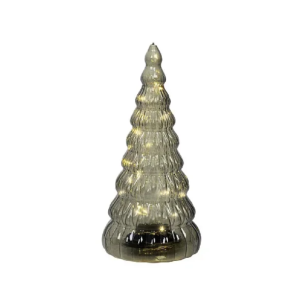 Lumineo Green Small LED Glass Tree