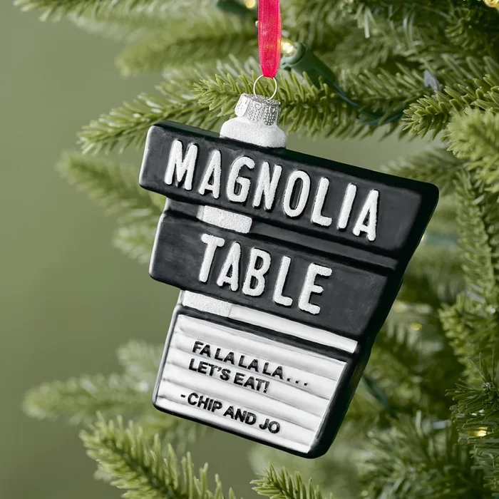 Magnolia Table Blown Glass Ornament