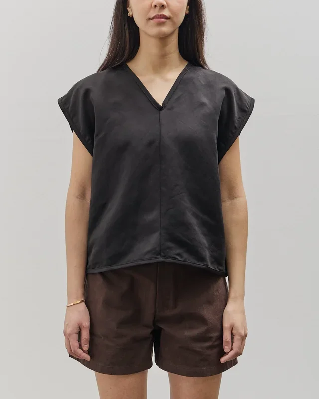 MAN-TLE W-R18S5 Box Shirt, Black Paper