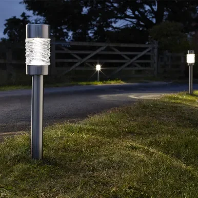 Martello Stainless Steel Stake Light 3 Pack