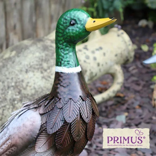 Metal Farmyard Male Duck Garden Ornament