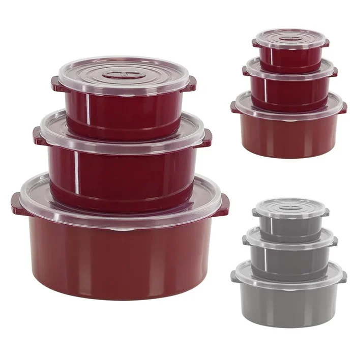 Microwave Bowls with Vented Lids – Set of 3