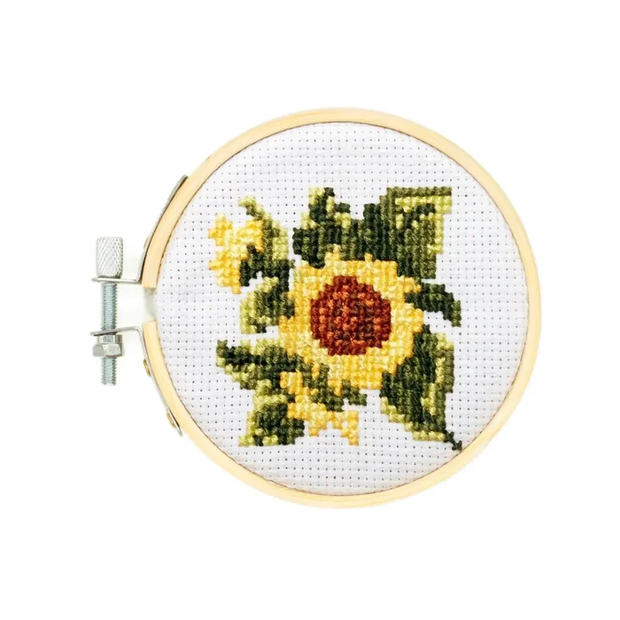 Mini Cross Stitch Kit – Sunflower