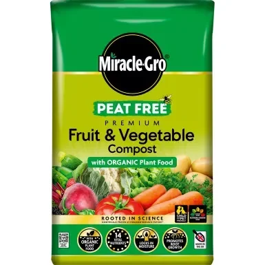 Miracle Gro Fruit & Vegetable Compost 40L Peat Free