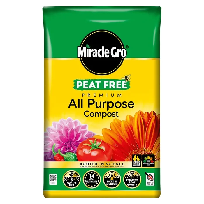 Miracle-Gro Peat-Free Premium All Purpose Compost – 50L