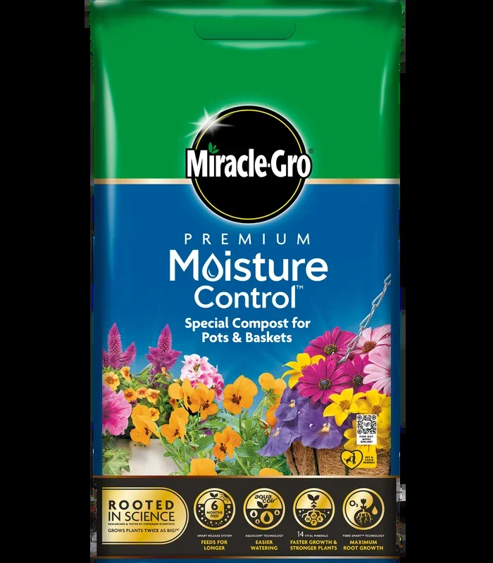 Miracle-Gro Premium Moisture Control Compost- 10 Litre