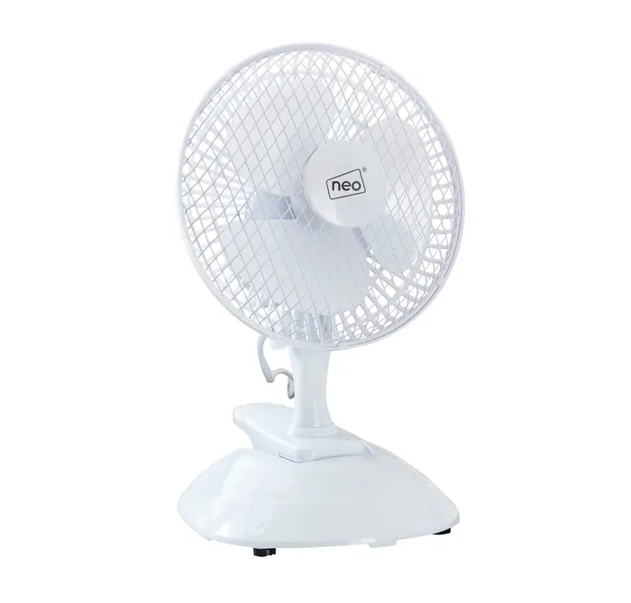 Neo Mini Clip Base Mount Desk Fan – White
