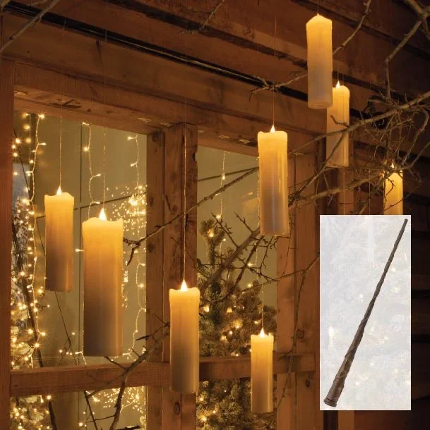 NOMA Large Magical Floating Candles with Wand Remote Control – Pack of 5 – 18c