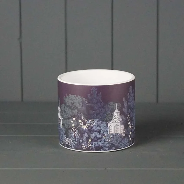 Pagoda Print House Plant Pot – 12cm