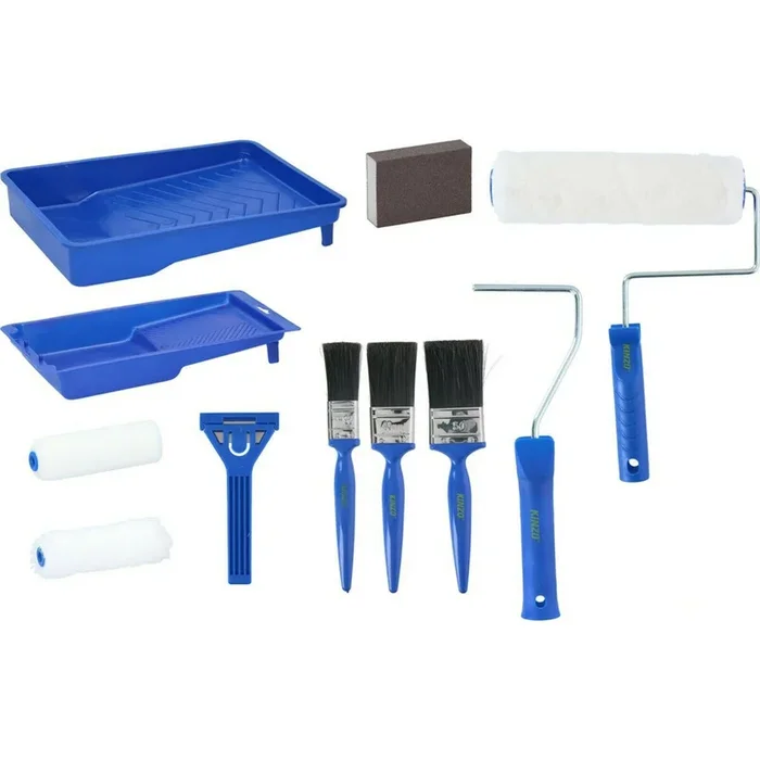Painting Brush Roller Tray Set – 12 Pcs
