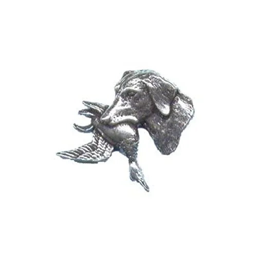 Pewter Pin Badge Labrador 12