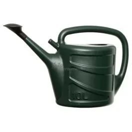 Plastic Watering Can, Green Coloured, 2 Gallon