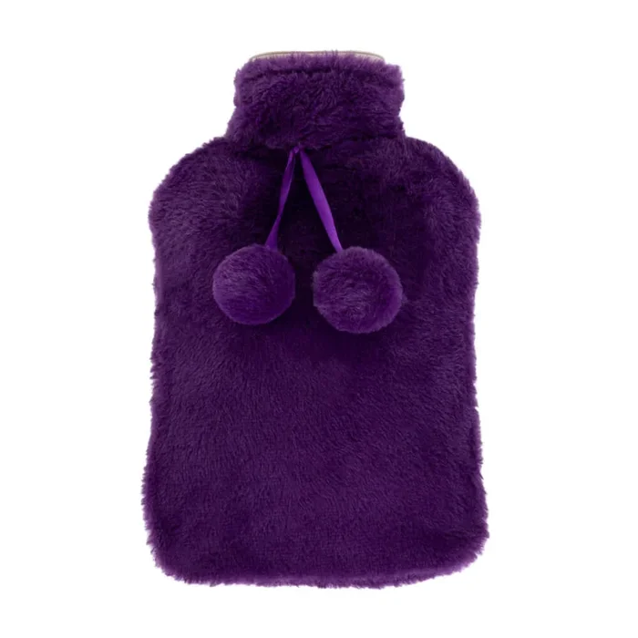 Plush Hot Water Bottle – Purple