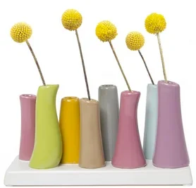Pooley Tube Vase, Magenta (tutti-frutti)