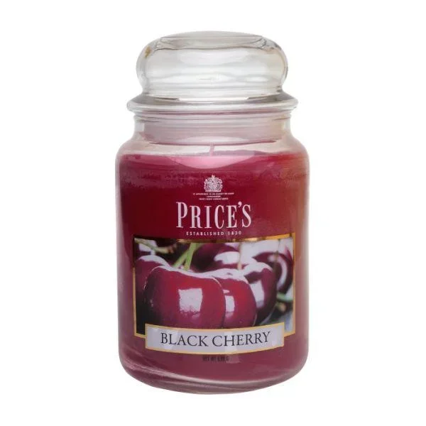 Prices Candles Scented Large Jar – Black Cherry