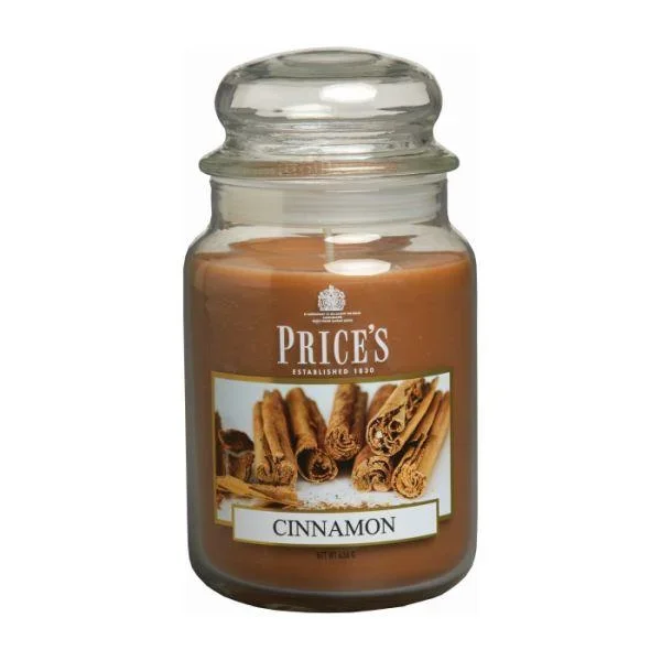 Prices Candles Scented Large Jar – Cinnamon