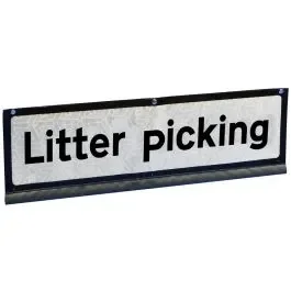 Quazar TriFlex™ Litter Picking Text Plate Only, 750mm