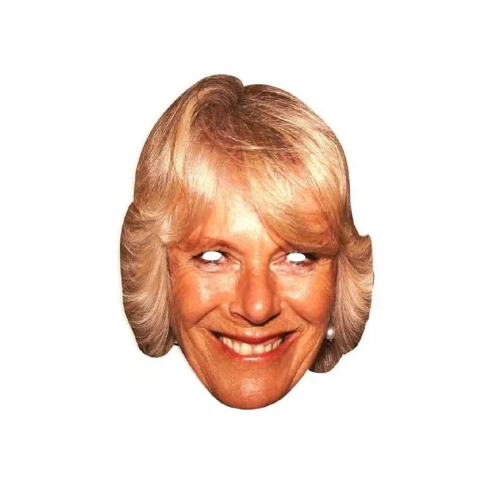 Queen Consort Camilla Royal Party Paper Face Mask