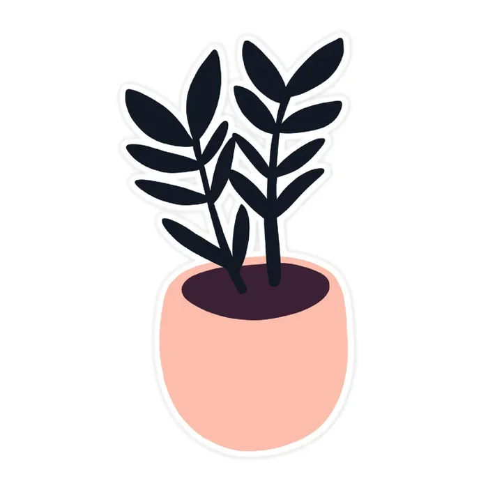 Raven ZZ Plant Sticker